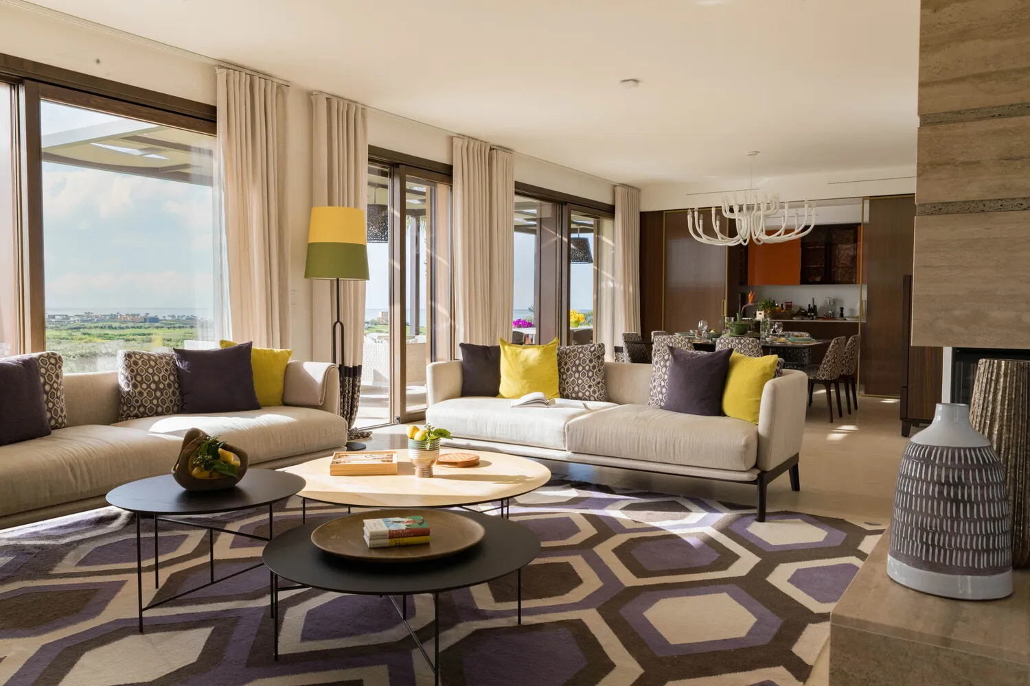 Luxurious living room at Verdura Resort in Sicily, ideal for a destination wedding.