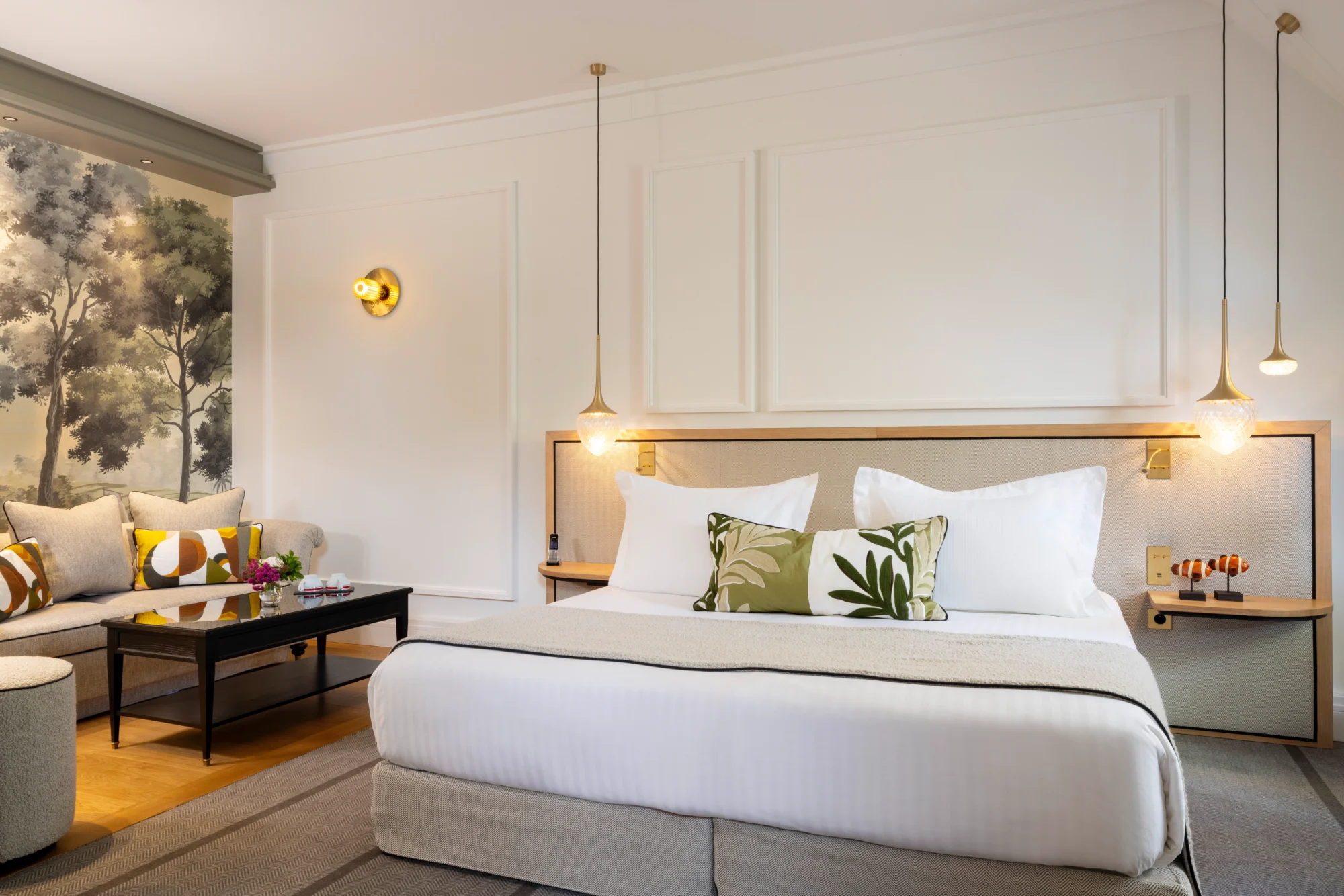 Luxurious bedroom suite at Domaine de la Bretesche. Perfect for a French castle wedding.