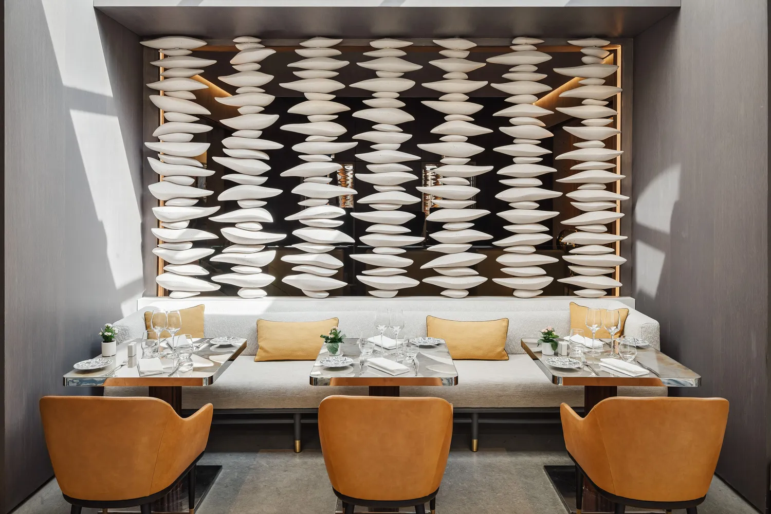Elegant dining area at Hotel de Sers, a romantic Paris wedding venue.