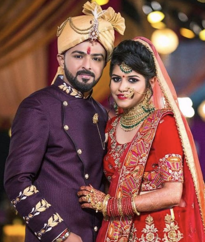 Indian couple with Tilak