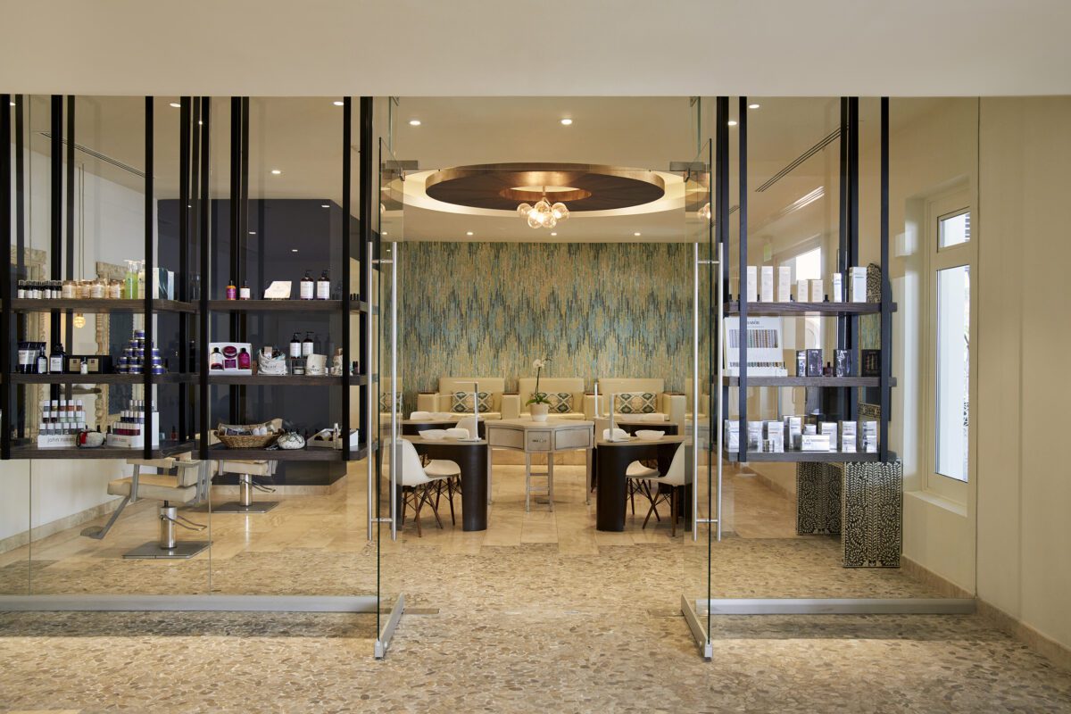 Spa interior at Hilton Los Cabos, perfect for wedding relaxation.