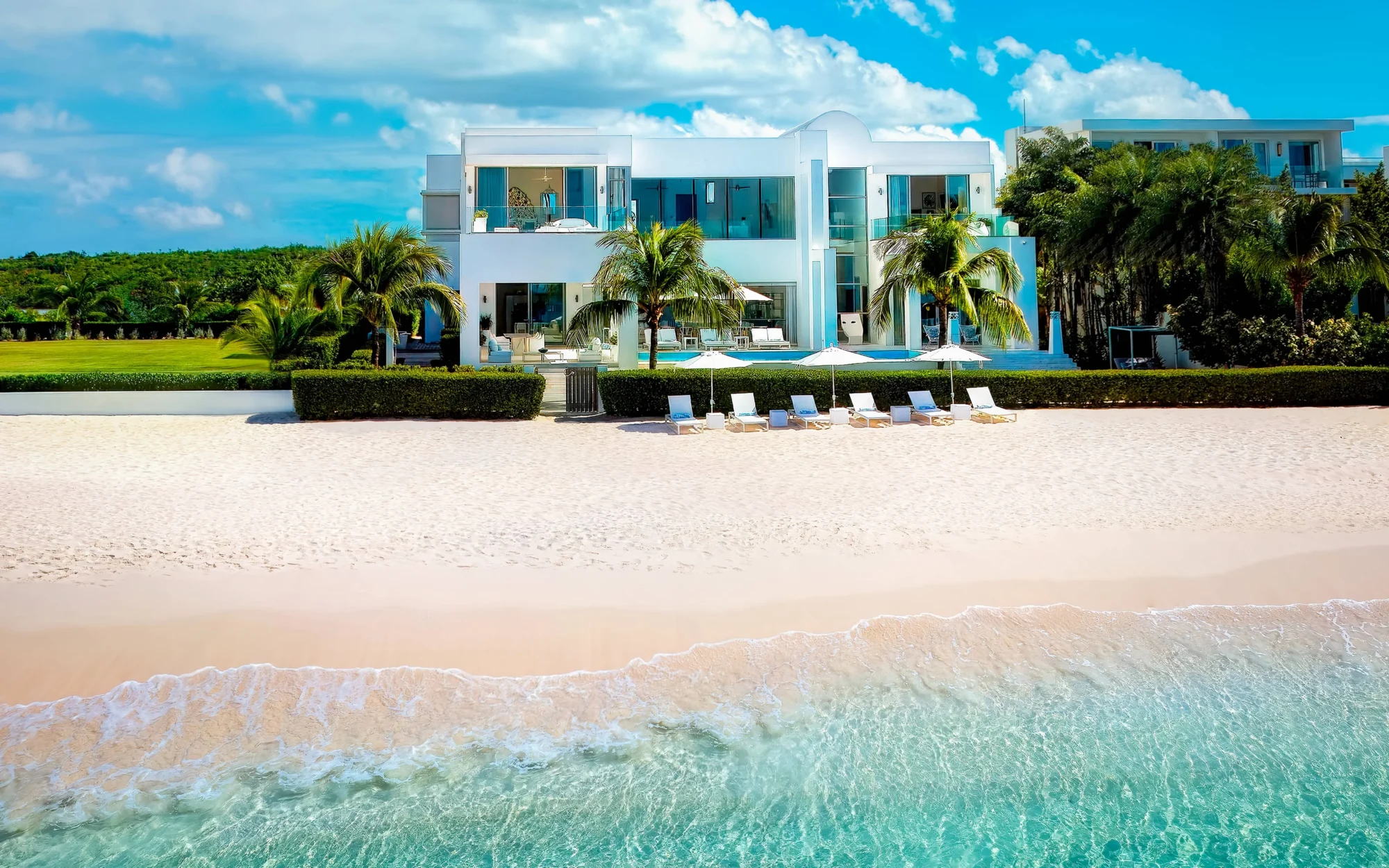 Luxury beachfront villa in Anguilla, perfect for a destination wedding.