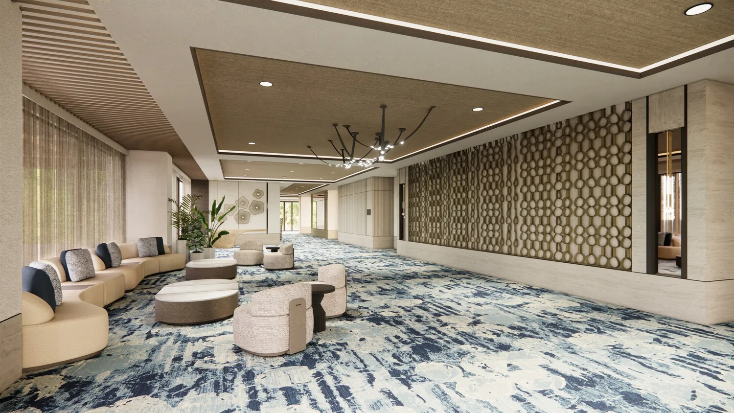Elegant lobby at the Zemi Miches All-Inclusive Resort, Curio Collection by Hilton.