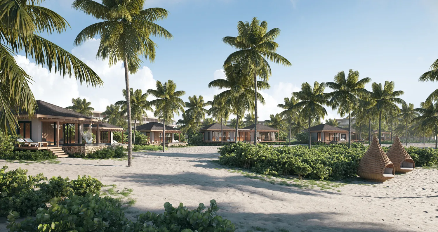 Luxury beachfront villas at the Zemi Miches All-Inclusive Resort.