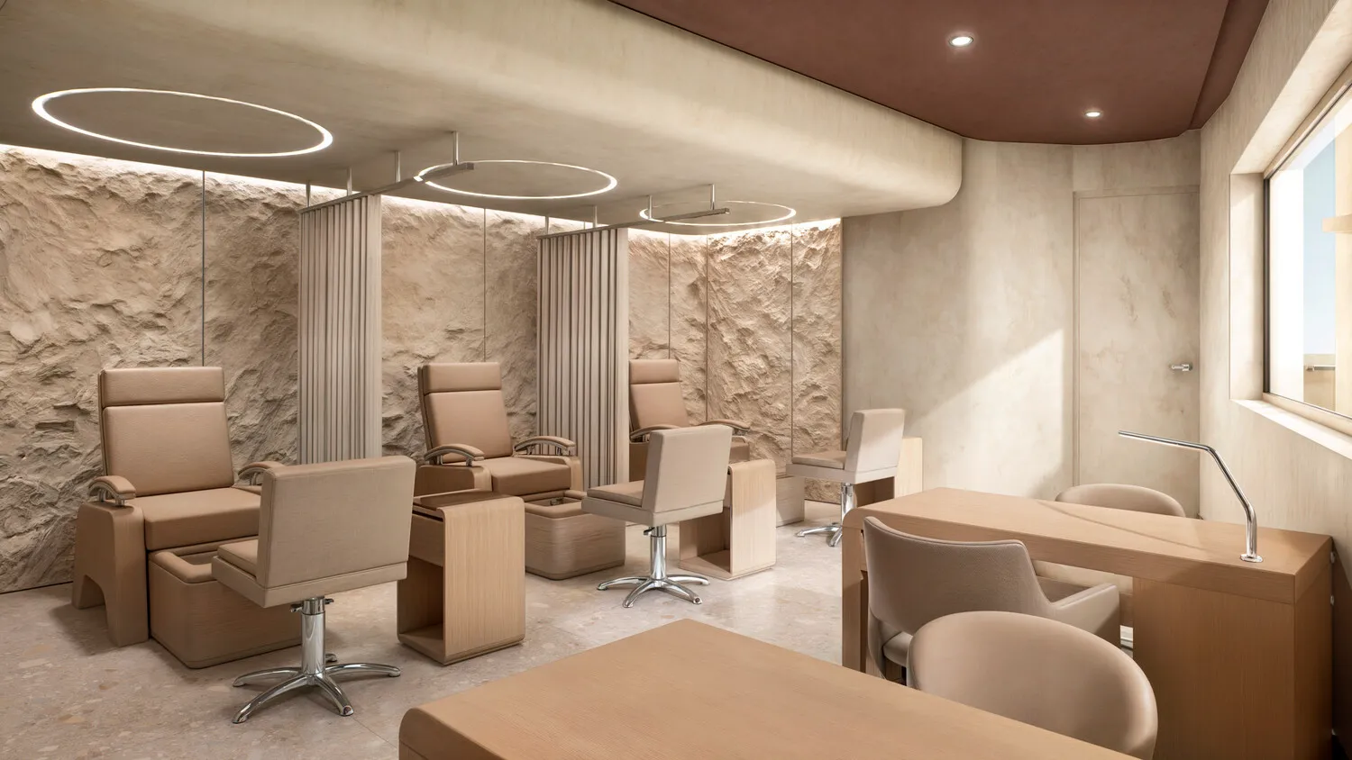 Relaxing pedicure stations at the luxurious Zemi Miches All-Inclusive Resort.