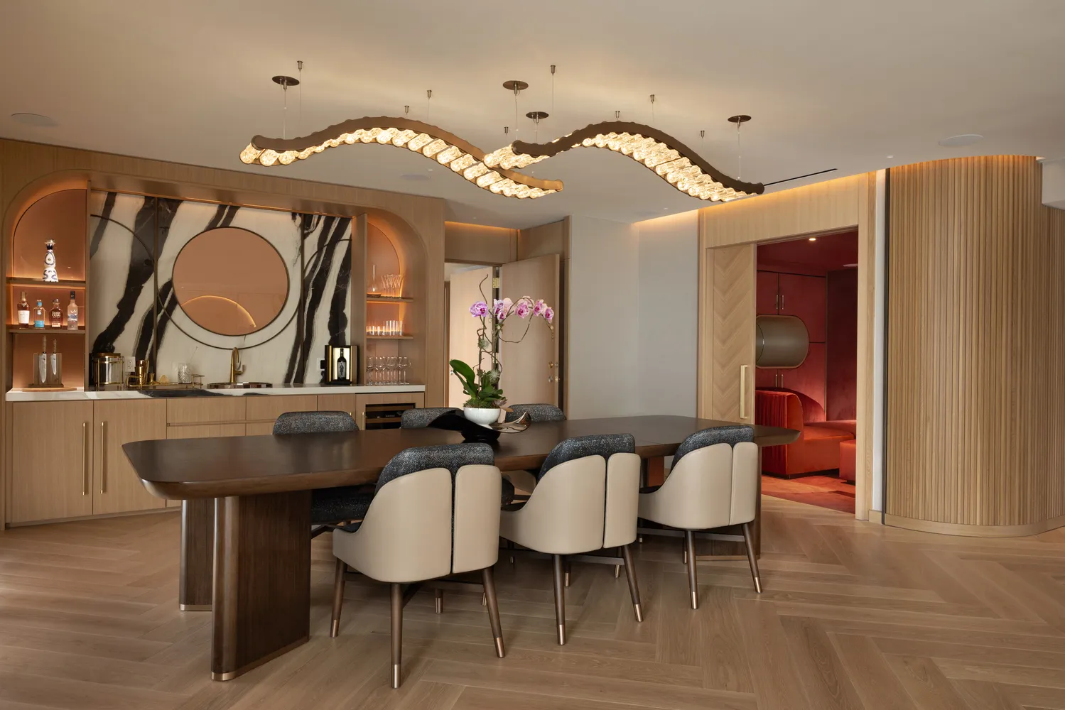 Elegant dining area at Fort Lauderdale wedding venue Pier Sixty-Six