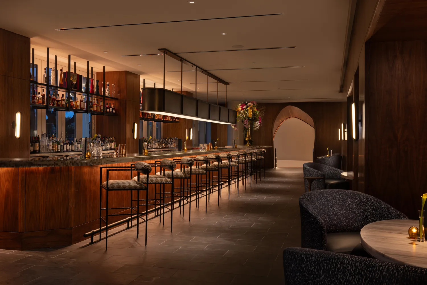 Elegant bar interior at Pier Sixty-Six, Fort Lauderdale wedding venue